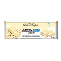 MAITRE TRUFFOUT RICE WITTE CHOCOLADE MET GEPOFTE 150 GMS