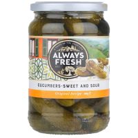 ALWAYS FRESH SWEET AND SOUR CUCUMBERS 680 GMS