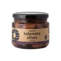 MOUNT ZERO ORGANIC KALAMATA OLIVES 300 GMS