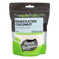 HONEST TO GOODNESS ORGANIC DESICCATED COCONUT 175 GMS