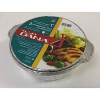 DANA ALUMINIUM FOIL ROUND CONTAINERS 3'S