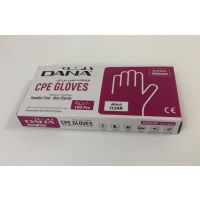 DANA CPE GLOVES MEDIUM CLEAR - EMBOSSED