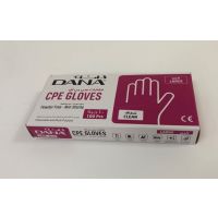 DANA CPE GLOVES LARGE CLEAR - EMBOSSED