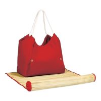 PICNIC TIME CABO BEACH BAG WITH MAT RED