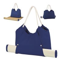 PICNIC TIME CABO BEACH BAG WITH MAT NAVY