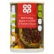 COOP RED KIDNEY BEANS IN A CHILLI&TOMATO SAUCE 390 GMS