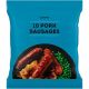 ICELAND 10 PACK PORK SAUSAGES 400 GMS (CONTAINS PORK)