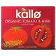 KALLO ORGANIC CUBES TOMATO AND HERB 66 GMS