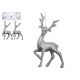 2 REINDEER DECORATIONS ON HEADER CARD SILVER