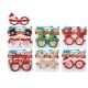 NOVELTY XMAS PARTY GLASSES 6 ASSORTED 1'S