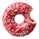 DONUTHAPPY DONUT BERRY WHITE PER PC