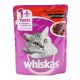 WHISKAS WITH BEEF IN GRAVY POUCH 85 GMS