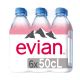 EVIAN MINERAL WATER 500ML 5+1 FREE