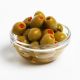 KALAMATA GREEN CHALKIDIKIS OLIVES MAMUTH STUFD WITH RED PEPPER PER KG