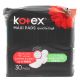 KOTEX MAXI PADS SUPER+ WINGS 30`S