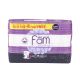 FAM MAXI FOLDED NIGHT SANITARY PADS WITH WINGS 40+8'S FREE