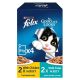 FELIX CAT FOOD 2 CHICKEN + 2 TUNA IN JELLY 4X85 GMS