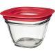 RUBBERMAID SQUARE GLASS STORAGE 1.5 CUP 1'S