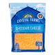 CRYSTAL FARMS SHREDDED CHEDDAR CHEESE 8 OZ