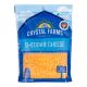 CRYSTAL FARMS FINELY SHREDDED CHEDDAR CHEESE 8 OZ