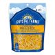 CRYSTAL FARMS SHREDDED MAC & CHEESE- 3 CHEESE BLEND 8 OZ