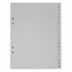 GENERAL PRODUCTS INDEX SHEETS ALPHABET GREY 1'S