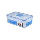 LOCK AND LOCK RECTANGULAR SHORT FOOD CONTAINER 1.0 LTR WITH DIVIDER 1'S