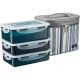 LOCK AND LOCK LUNCH BOX 3 PCS SET + GREY BAG 1'S