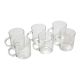 LUMINARC TEA CUP CLEAR SET OF 6'S
