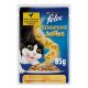 PURINA FELIX SENSATIONS JELLIES CHICKEN AND SPINACH FLAVORS 85 GMS