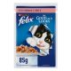 PURINA FELIX SENSATIONS JELLIES SALMON AND TOMATO FLAVORS 85 GMS