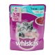 WHISKAS JUNIOR TUNA IN POUCH UP TO 1 YEAR 85 GMS