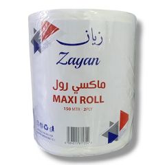 ZAYAN MAXI ROLL PLAIN 2PLY 150 MTR