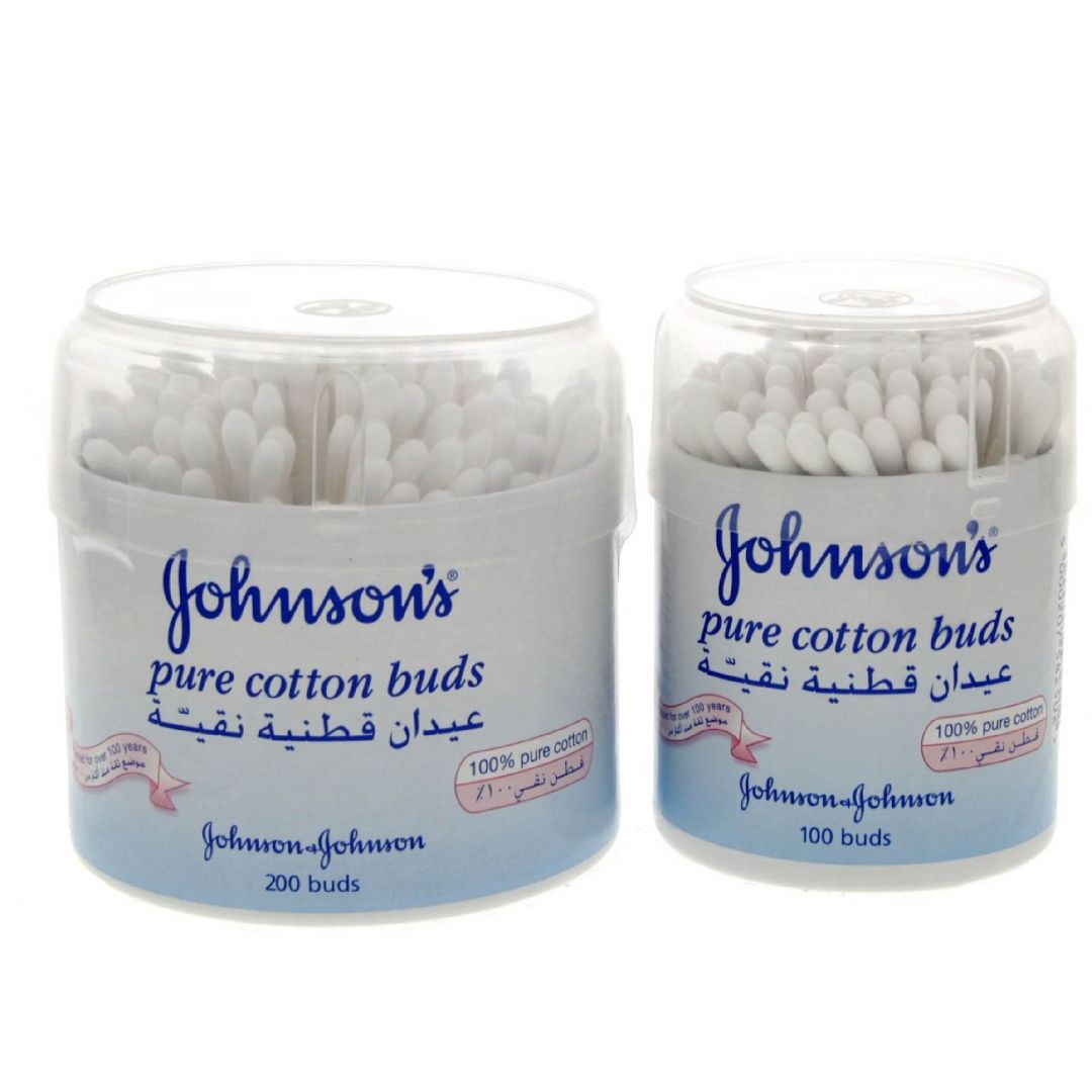 JOHNSONS COTTON BUDS 200S+100S FREE