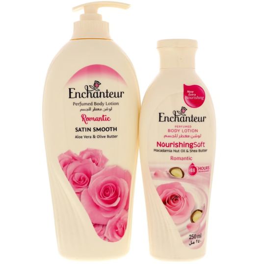 ENCHANTEUR BODY LOTION ASSORTED 500ML + 250ML