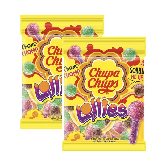 CHUPA CHUPS JELLIES LOLLIES 2X90 GMS