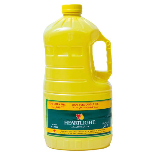 HEART LIGHT CANOLA OIL 4 LTR