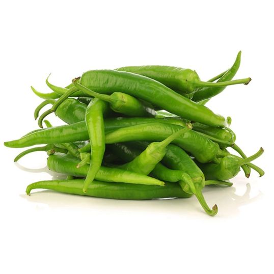 THAILAND ORGANIC GREEN CHILLI PER PACK (APPROX - 100 GMS)