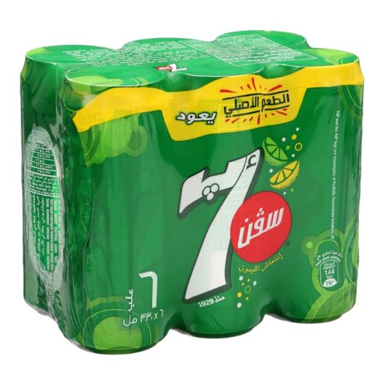 7 UP REGULAR CAN 6X330 ML