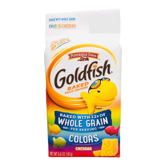 PEPPERIDGE GOLDFISH COLORS BAKED CRACKERS 6.6 OZ