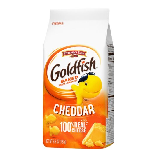 PEPPERIDGE GOLDFISH CHEDDAR BAKED CRACKERS 6.6 OZ