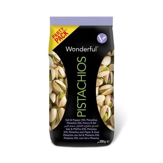 WONDERFUL SALT AND PEPPER XXL PISTACHIOS 220 GMS