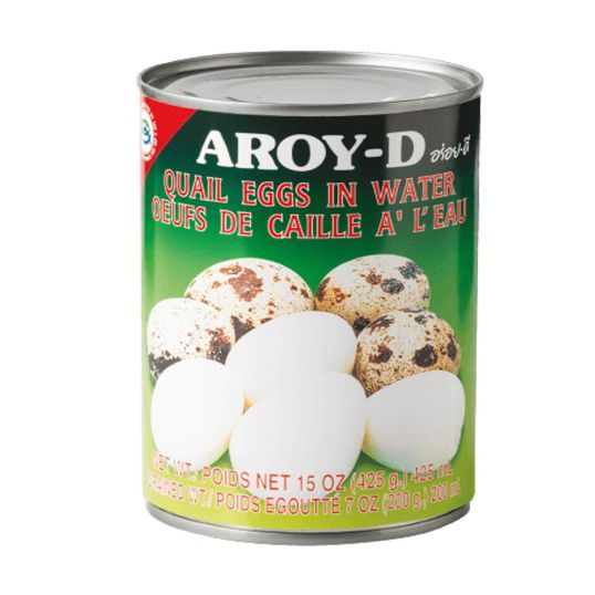 AROY-D QUAIL EGGS IN WATER 425 GMS