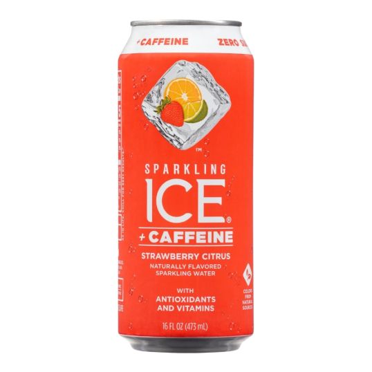 SPARKLING ICE N CAFFEINE STRAWBERRY CITRUS 16 OZ