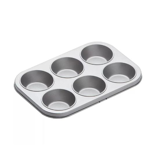 KITCHEN CRAFT MUFFIN TIN 6 CUP 1'S