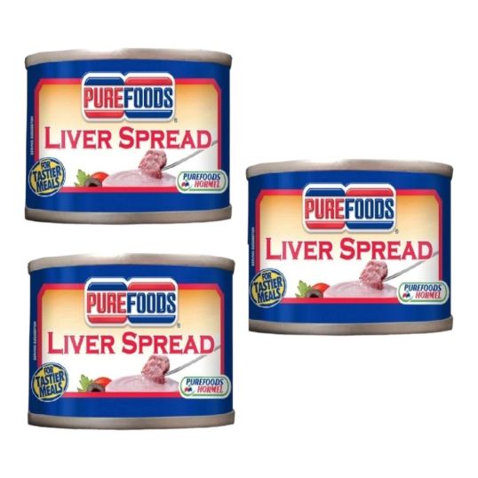 PUREFOODS LIVER SPREAD 3X85 GMS @ SPL.PRICE (CONTAINS PORK)