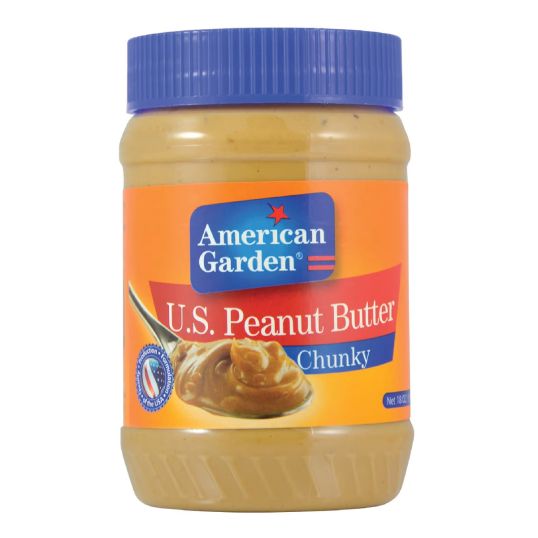 AMERICAN GARDEN PEANUT BUTTER CHUNKY 12 OZ @ 25% OFF