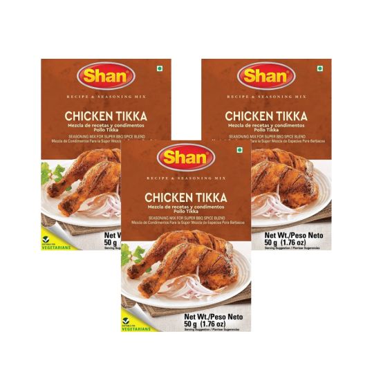 SHAN SPICE CHICKEN TIKKA 3X50 GMS