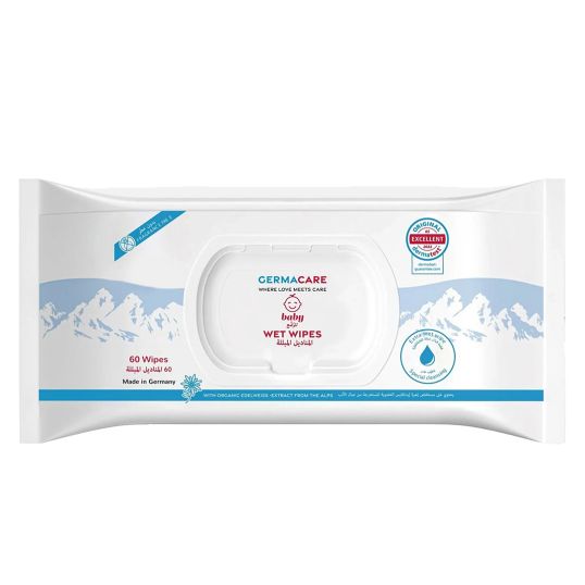 GERMACARE BABY WIPES 60 SHEETS