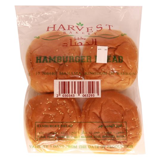 HARVEST BAKERY HAMBURGER BREAD 4`